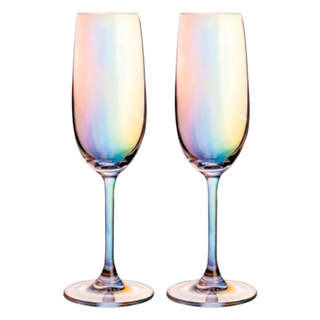 Jogo de Taça de Champagne Furta Cor de Cristal com Titânio Dom Paris 230ml 2 peças - Seu Lar em Oferta na Shopee