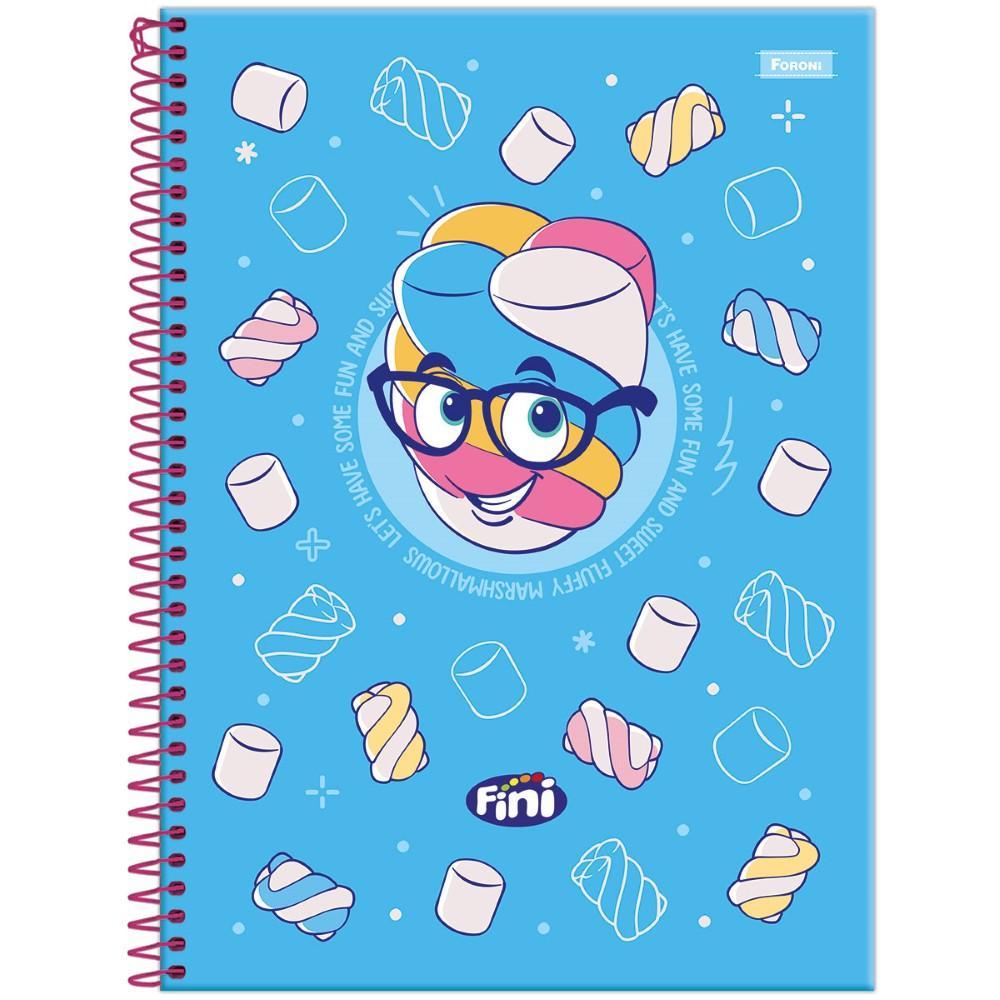 Caderno Universitário 20x27,5cm (Grande) 1 Matéria 80 Folhas c/ Aroma Fini Marshmallow Foroni em Oferta na Shopee