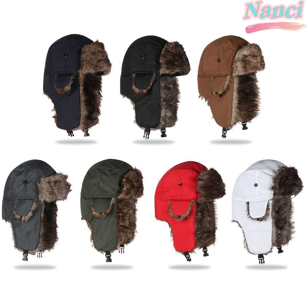 Chapéu De Esqui De Pele Com Aba Quente NANCI Russo Ushanka