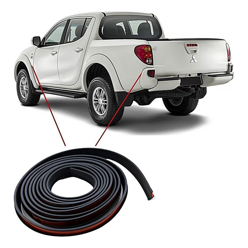 Guarnição Borracha  Moldura Paralama L200 Triton Outdoor