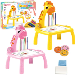 Brinquedo Mesa Projetora De Desenho Interativos Infantil Mesinha Pintura Mágica Kizumba
