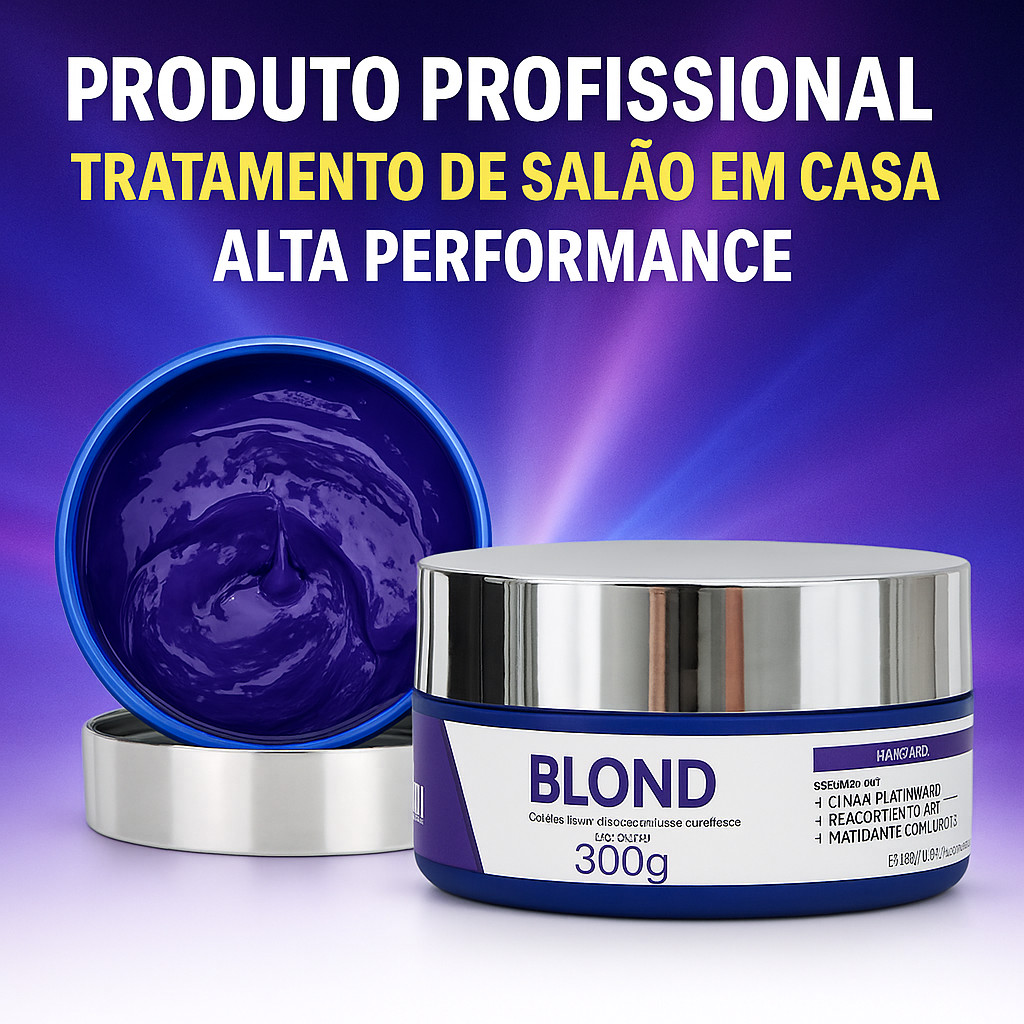 Mascara Matizadora para Cabelo Loiro Blond Máscara desamarelador blonde Dueethum 250g em Oferta na Shopee