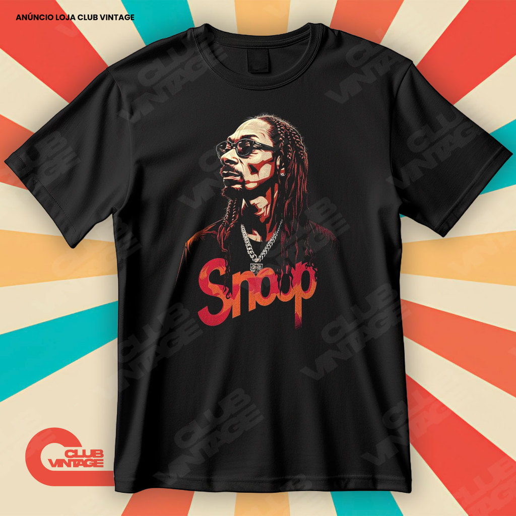 Camiseta Rapper Snoop Dogg Reggae Blusa Camisa 100% Algodão