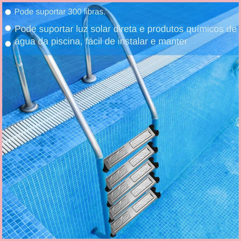Escada De Piscina De Aço Inoxidável , Substituição Antiderrapante , Pedal De Resistente , Escudo alpilyn3br