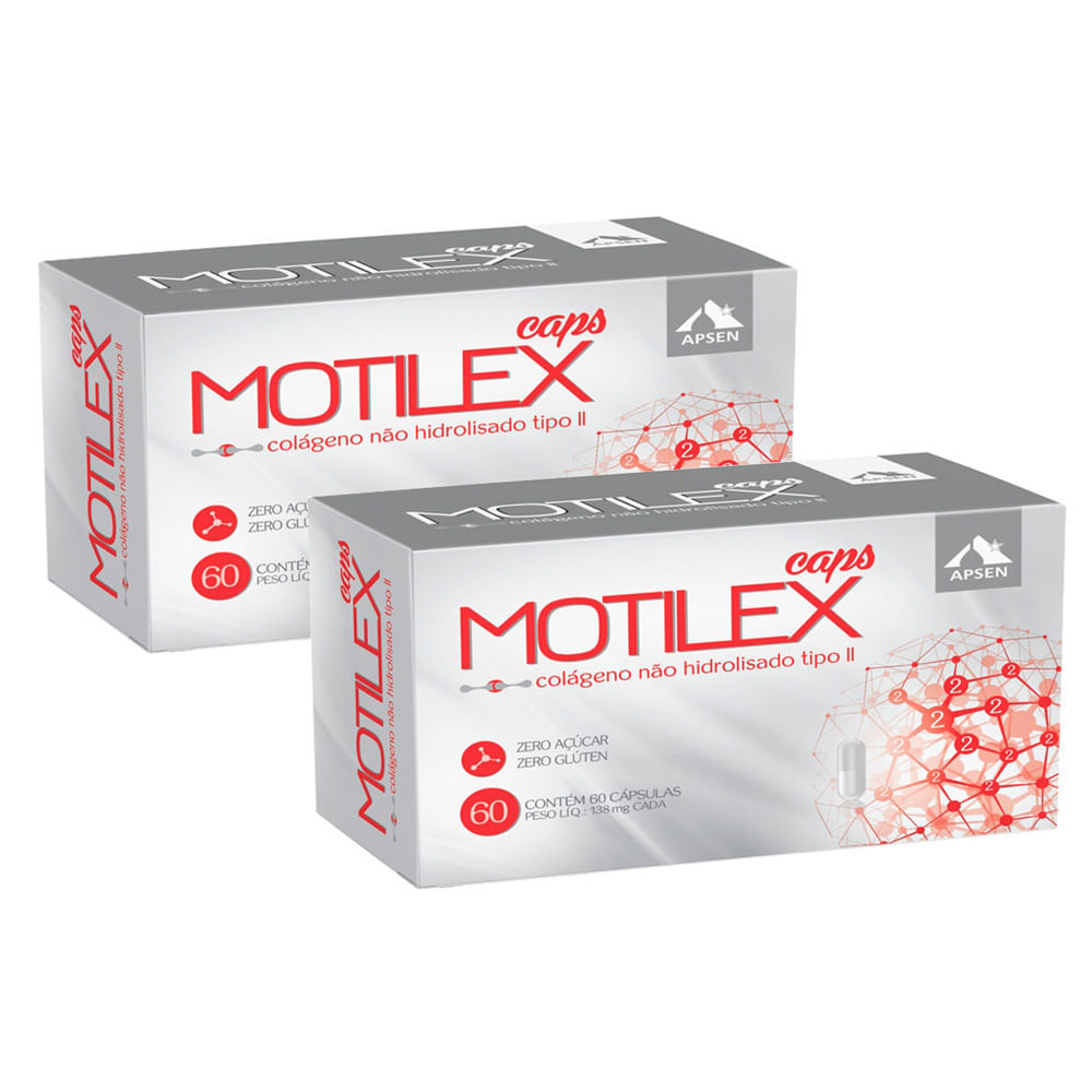 Kit 2 Motilex Caps Colágeno Tipo II Não Hidrolisado com 60 Cápsulas em Oferta na Shopee