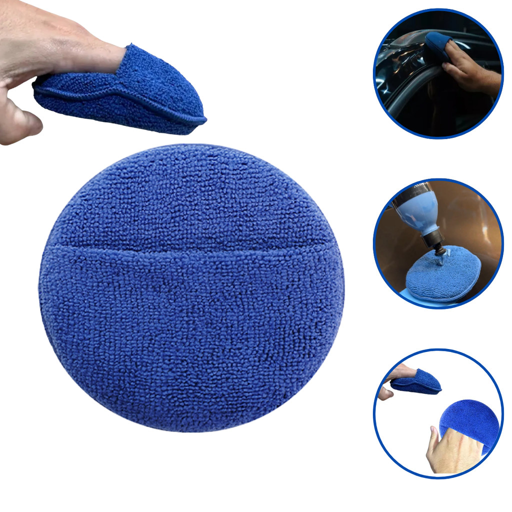 Aplicador Microfibra Vonixx Encaixe De Mão Automotivo 200gsm