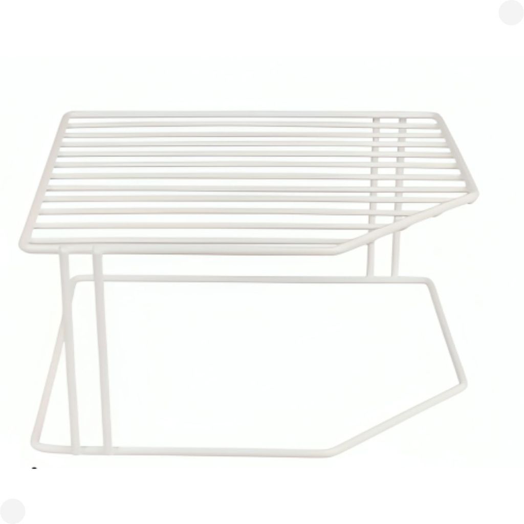 Organizador Armário Despensa Branco 2 Níveis 30070106 - Mor em Oferta na Shopee