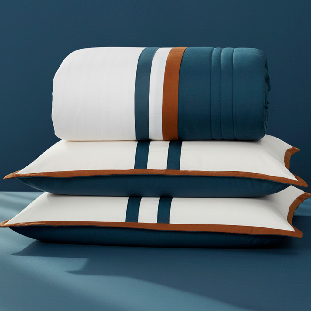 Kit Colcha Cobreleito Queen Dupla Face Lavive Athenas Com Vira Doblô Micro Percal 200 Fios 3 Peças