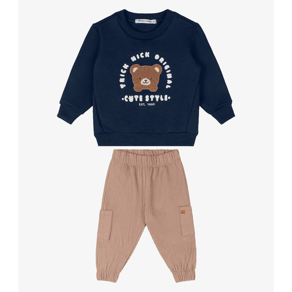 Conjunto Blusão Com Calça Trick Nick Azul