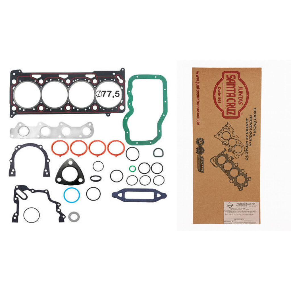 Kit Junta motor JUNTAS SANTA CRUZ CrossFox Fox Gol Golf Polo Saveiro Space Cross SpaceFox Voyage