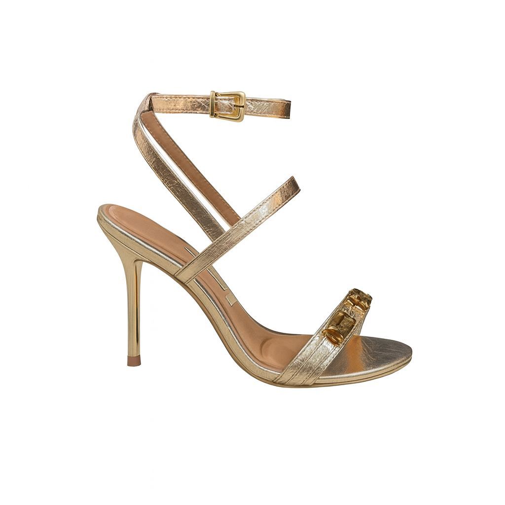 Sandália Vizzano 6564.203 Salto Fino 11cm Tiras Delicadas do