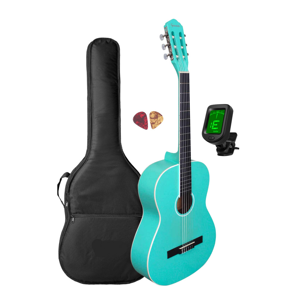 Violão Giannini N-14 TBS Azul Turquesa  Acústco + Acessórios