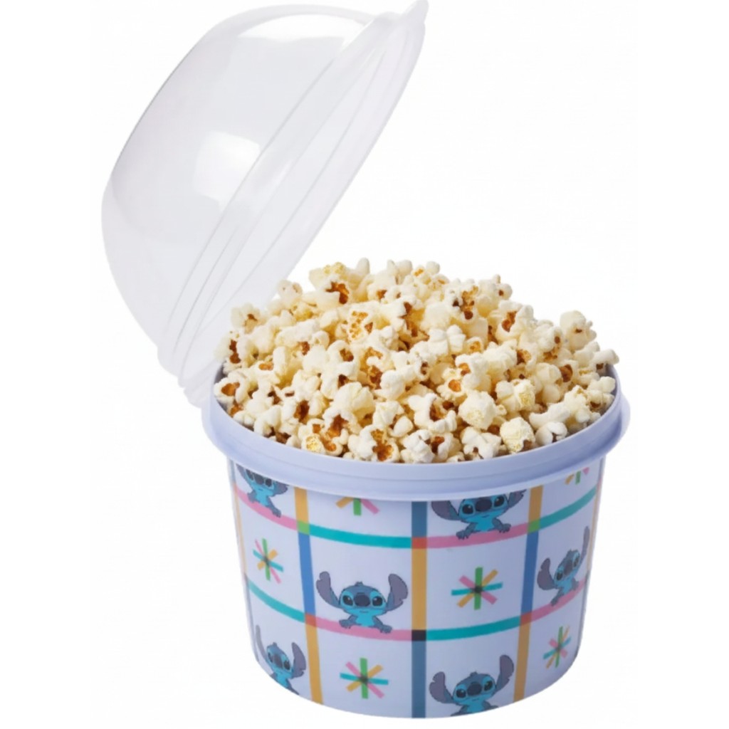 Porta Pipoca Bala Bolacha Mix Multiuso Stitch 400ml Plasutil em Oferta na Shopee