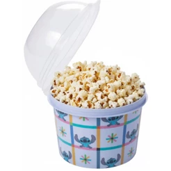 Porta Pipoca Bala Bolacha Mix Multiuso Stitch 400ml Plasutil