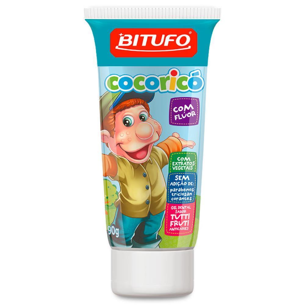 Bitufo Creme Dental Cocoricó Sabor Tutti-Frutti Com 90G em Oferta na Shopee