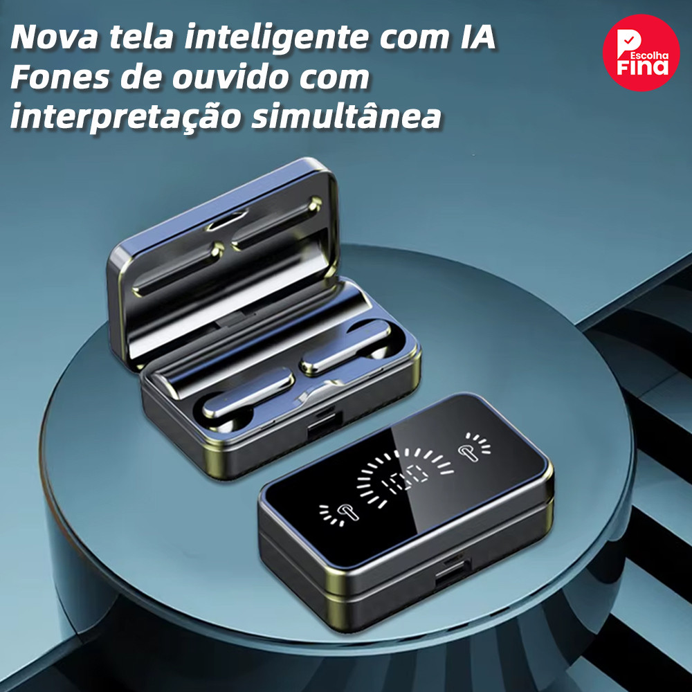 Fones TWS S20 Intra-auriculares Sem Fio com Bluetooth 5.2, Som Estéreo HIFI e Controles por Toque Sensível em Oferta na Shopee