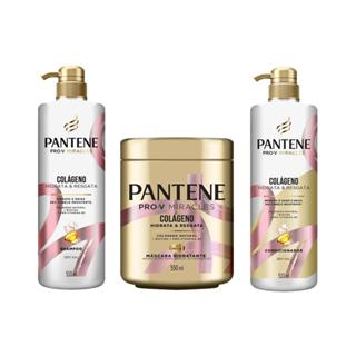 Kit Pantene Colágeno Hidrata e Resgata Shampoo 510ml + Condicionador 510ml + Máscara 550ml em Oferta na Shopee