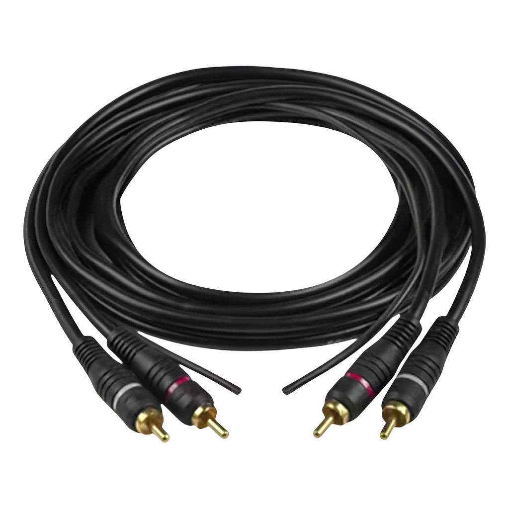 CABO RCA OURO 1,50 METROS PERMAK PARA SOM AUTOMOTIVO