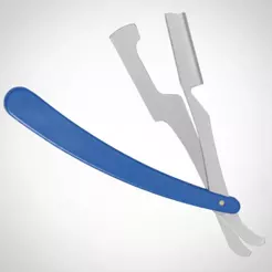 Navalha De Barbeiro Inox Acabamento Barba Profissional