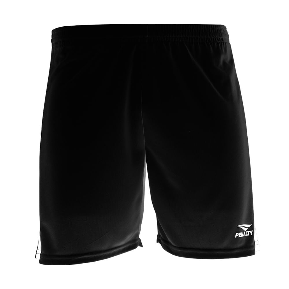 Calção Masculino Penalty Dash Futebol Esportivo Preto/Branco
