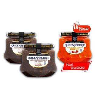 Leve 3 Pague 2 Molho Alho Caramelizado 310G + Brinde Geleia Biquinho Queensberry em Oferta na Shopee
