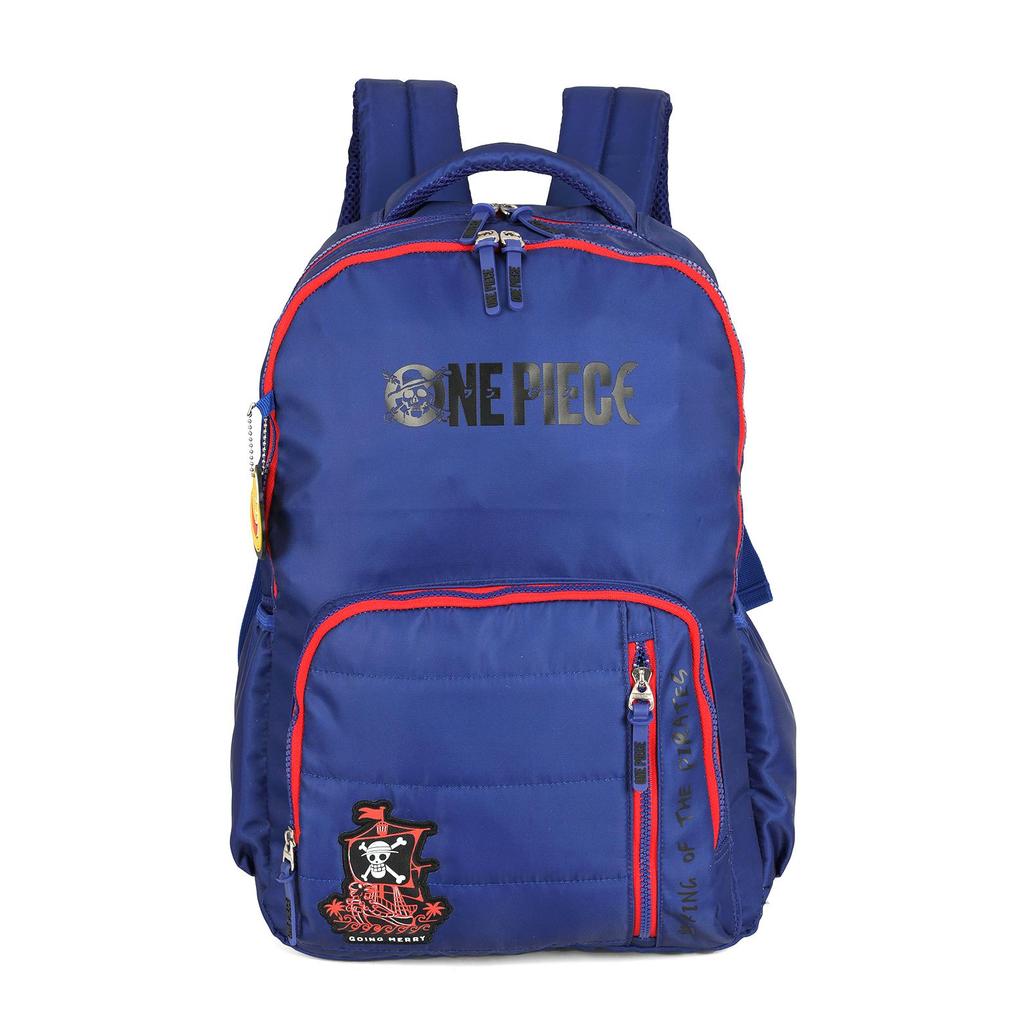 Mochila de Costas Média Juvenil One Piece Náilon com Chaveiro em Oferta na Shopee