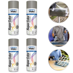 Kit 4 Tinta Spray 300ml Uso Geral Todas As Cores Automotivo