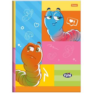 Caderno Brochurão Grande 20x27,5cm 80 Folhas Fini Minhocas Foroni em Oferta na Shopee