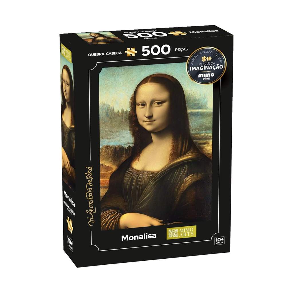 Quebra-Cabeça Monalisa Coleção Peças da Imaginação Mimo Toys - 2640