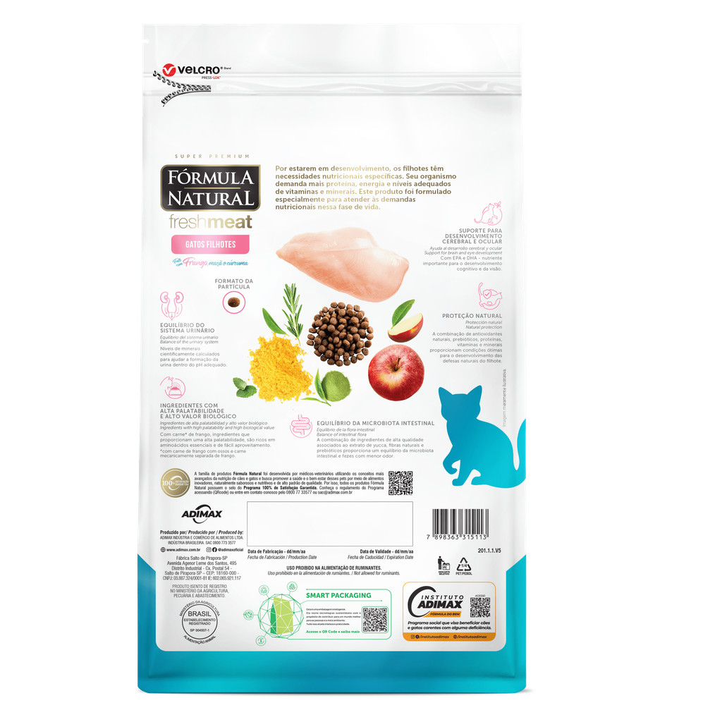 FORMULA NATURAL FRESH MEAT GATO FILHOTE SABOR FRANGO 10,1KG — imagem 2 de 2