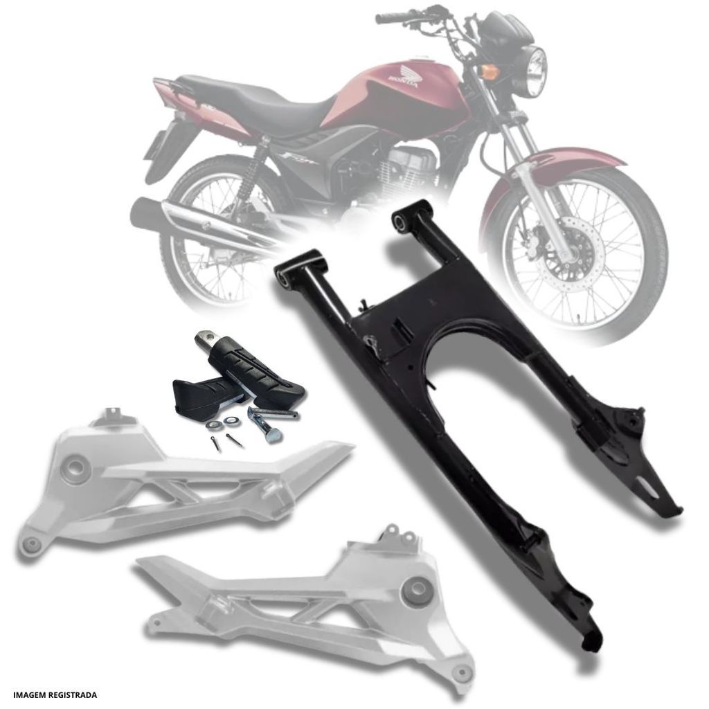 Kit de Balança Quadro Elástico + Bacalhau CG 150 2014 a 2015 / CG 160 Titan Fan Start Honda