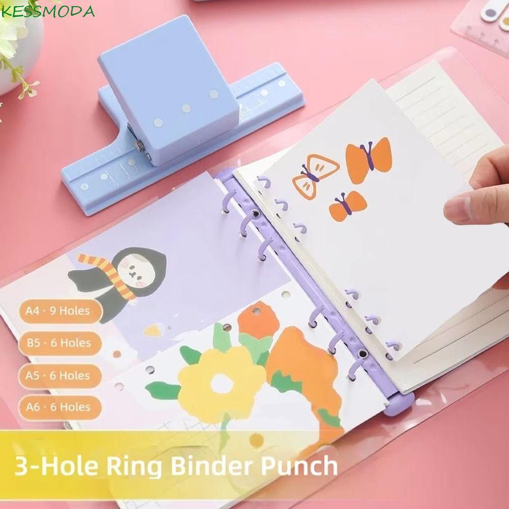 Perfuração De Furos KESSMODA | Perfurador De Papel Com 3 , Faça Você Mesmo , Encadernação Antiderrapante Manual De Preci em Oferta na Shopee