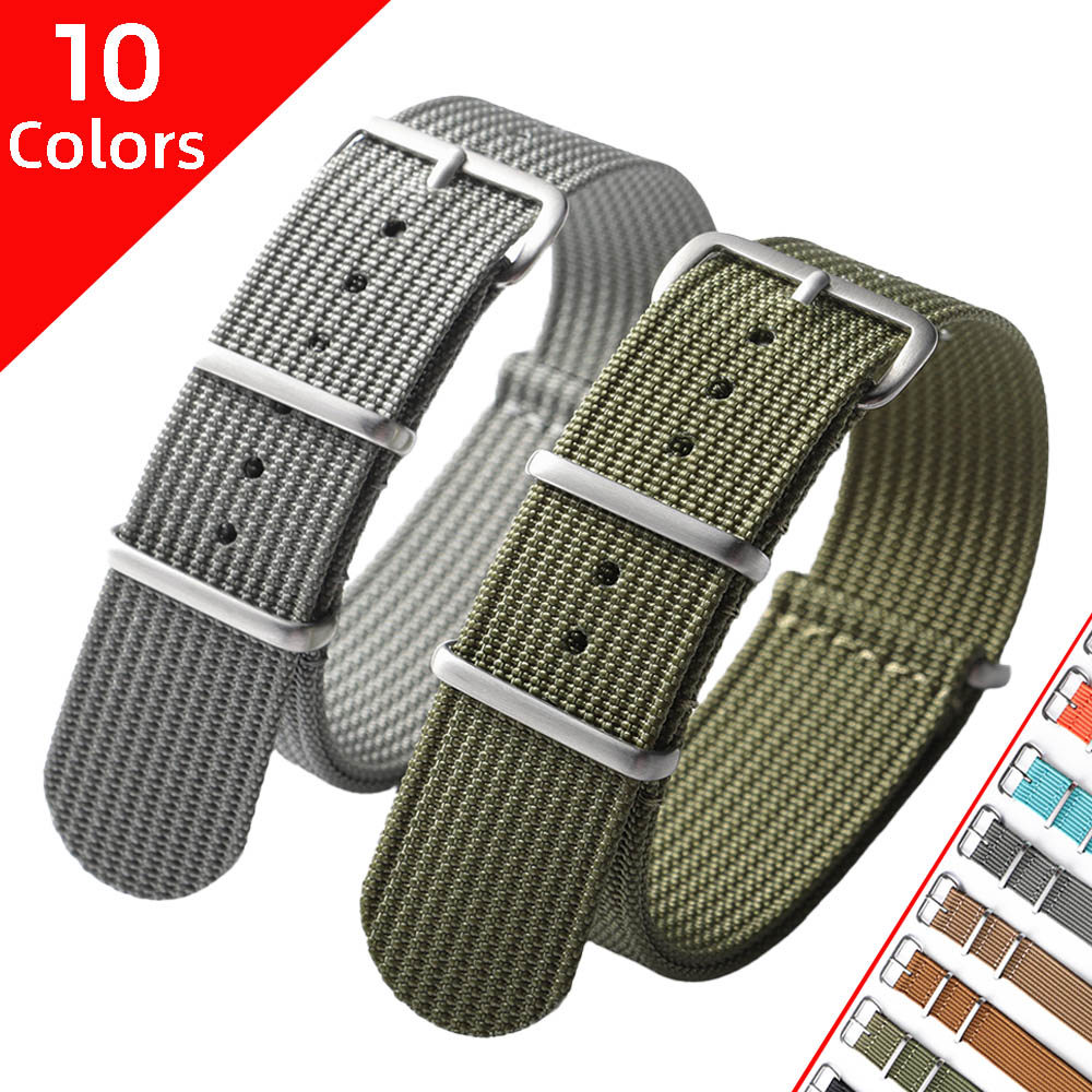 18 19 20 22mm NATO ZULU Pulseira De Relógio De Nylon Para Seiko Substituição De Lona Um Laço Mulheres Homens Universal D
