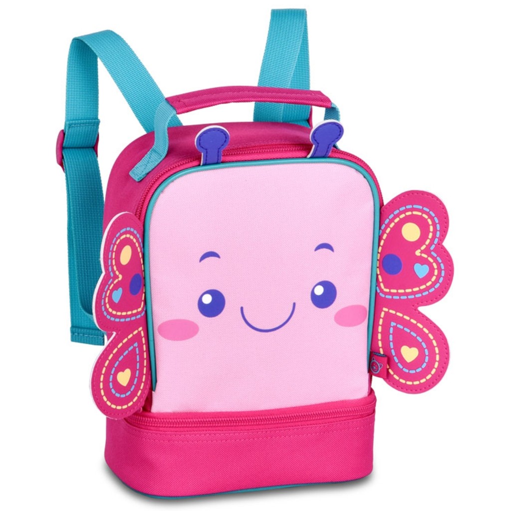 Lancheira Termica Infantil Creche Escola Passeio 2 Compartimentos Menina Borboleta Abelha Unicornio em Oferta na Shopee