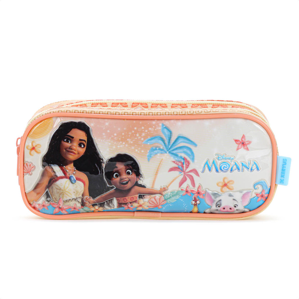 Estojo Duplo Xeryus Disney Moana 14776 Laranja e Azul - Infantil