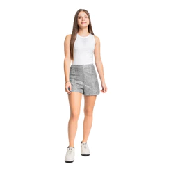 Regata Juvenil em Cotton com Strass Gloss