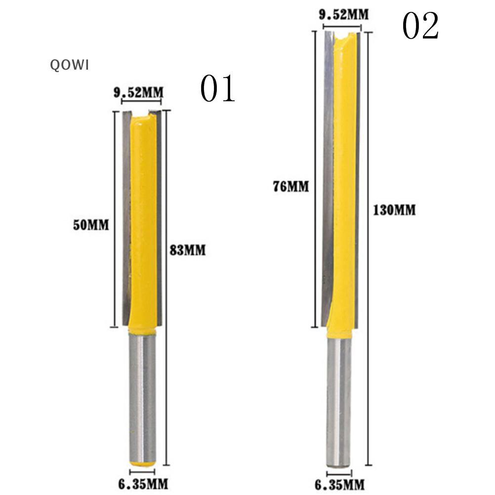 qo 1 Peça De Broca De Roteador Com Acabamento Nivelado Extra Longo-Ferramenta De Corte De Haste De 1/4 " 50/76 Mm br em Oferta na Shopee