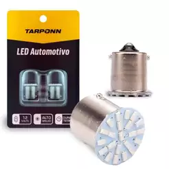 Par de Lâmpadas LED 67 Ba15S-3014-22SMD Vermelha 1 Polo 12v Tarponn - TP-5014