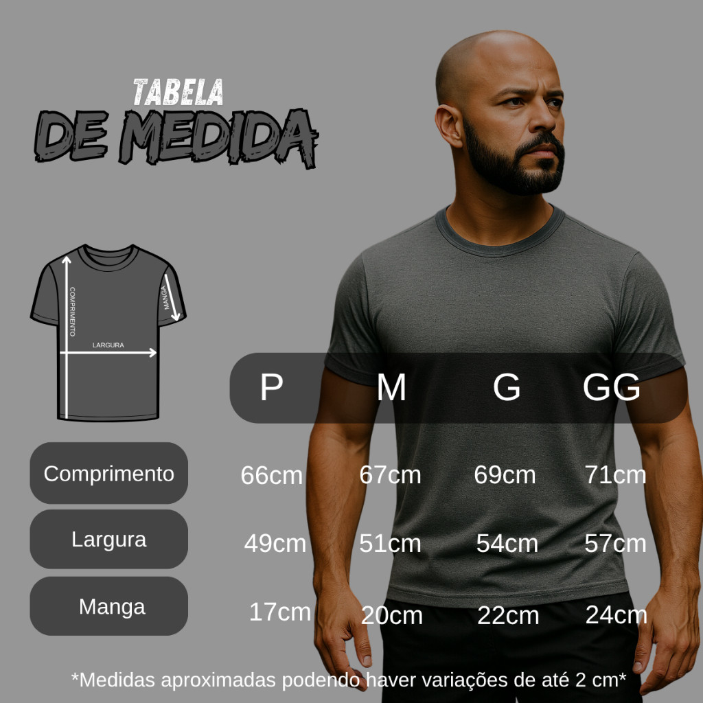 Kit 5 Camisetas Básicas Masculinas DryFit Academia Fitness