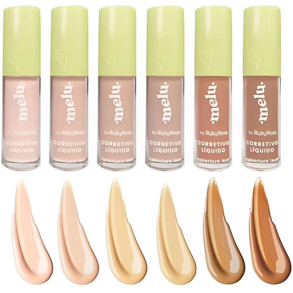 Corretivo Líquido Cobertura Leve Melu by Ruby Rose HB8104 Presente em Oferta na Shopee