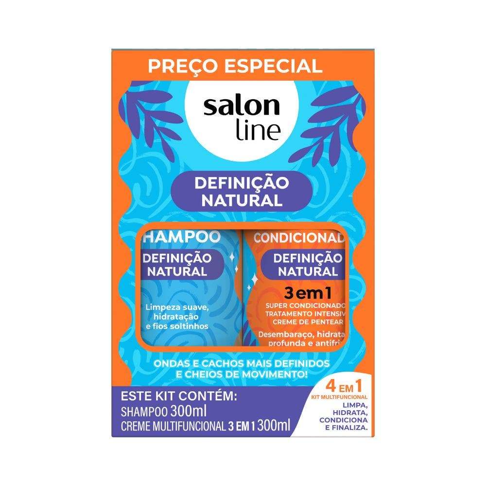 Kit Shampoo & Creme Multifuncional Salon Line Definição Natural em Oferta na Shopee