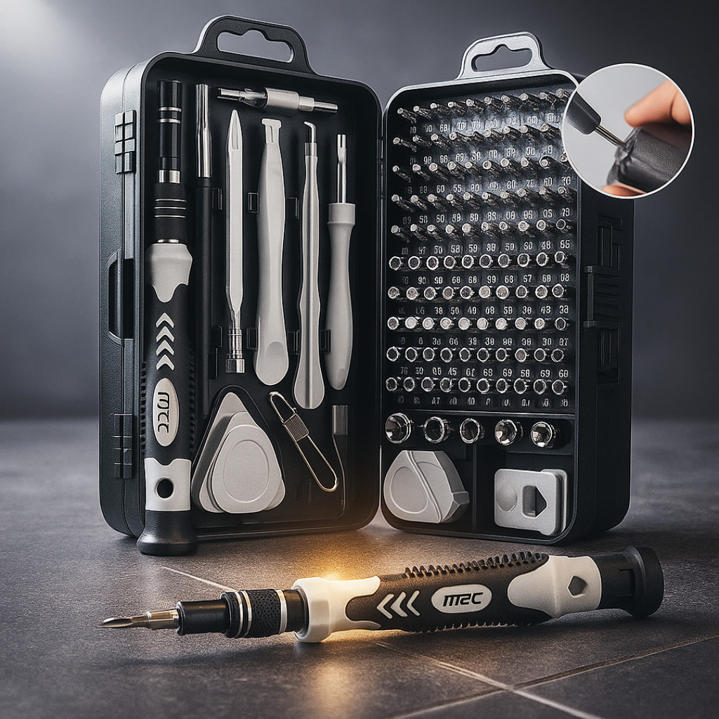 Kit Chaves de Precisão 115 Peças – Para Eletrônicos e Celular Kit Ferramenta Manutenção 963