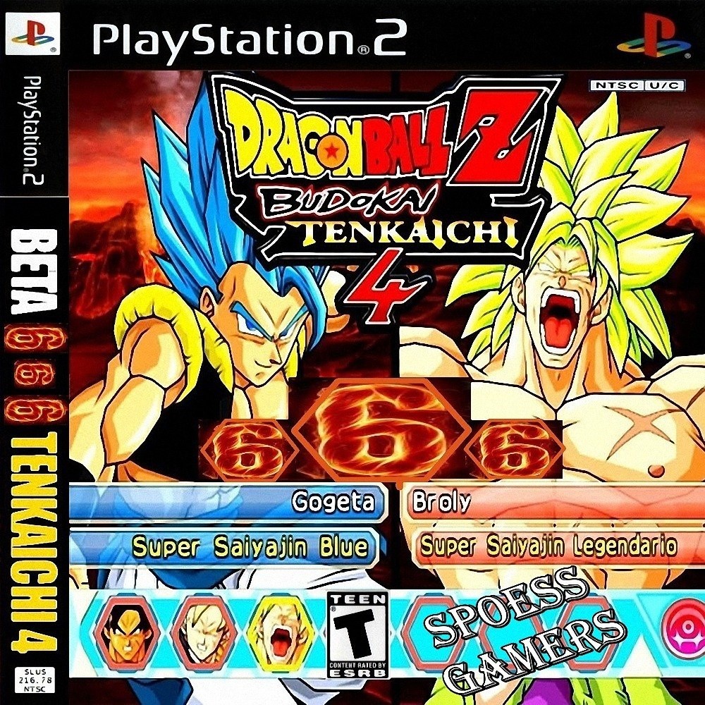 Jogo Ps 2 Beta 6.6.6 Dragon Ball 4  Patch Ans
