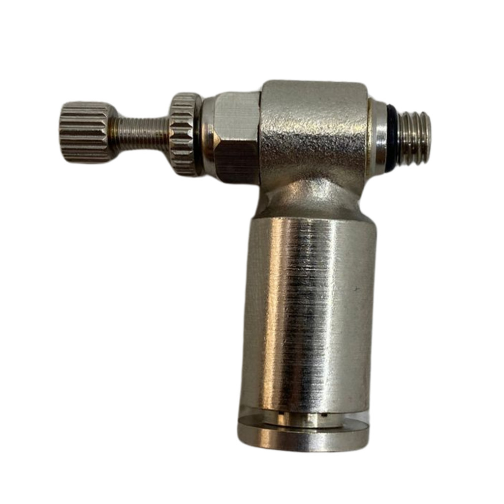 Regulador De Fluxo Rosca M5 Tubo 6mm Pneumático Metal