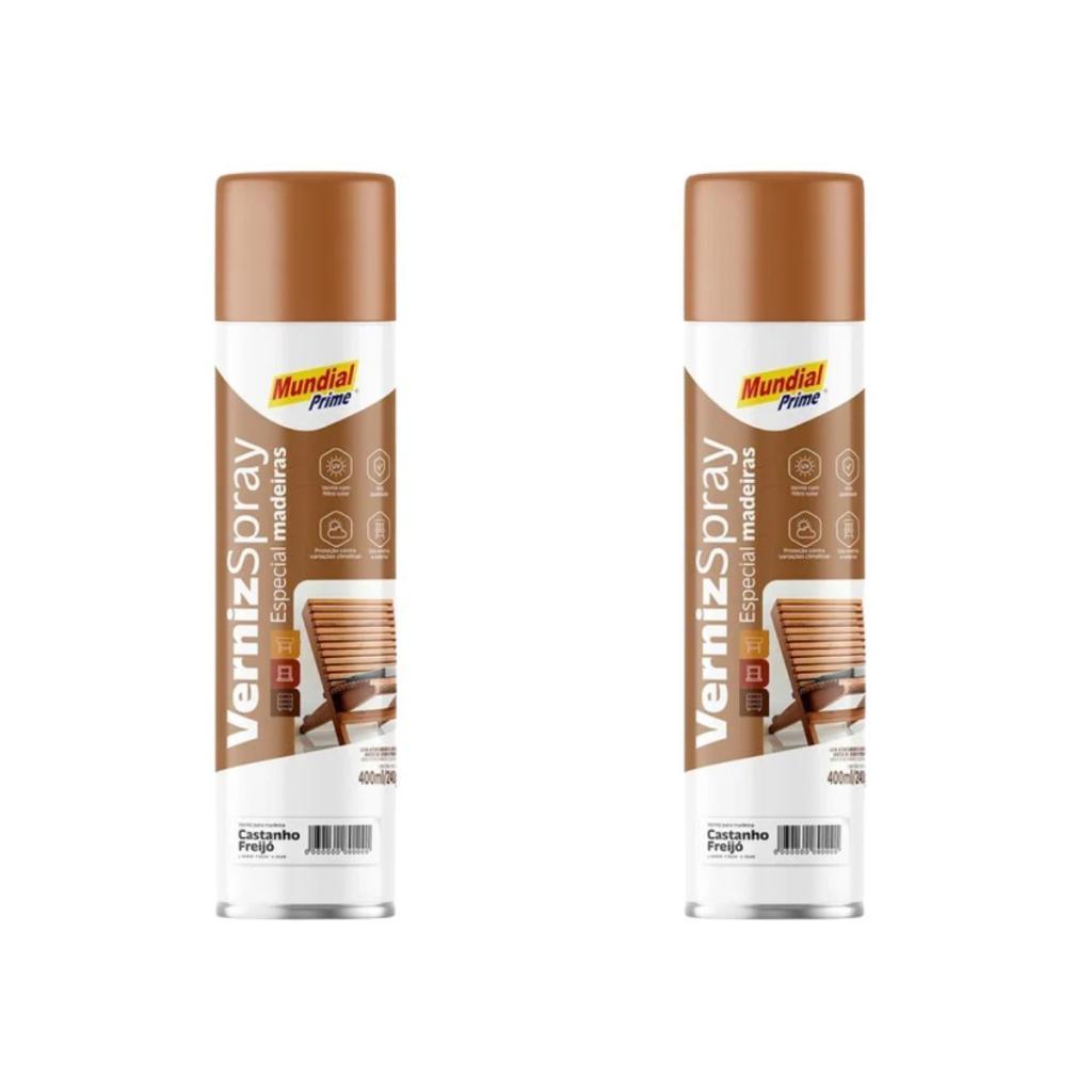 Kit 2 Verniz De Madeira Spray 400ml Proteção UV Castanha Freijó em Oferta na Shopee