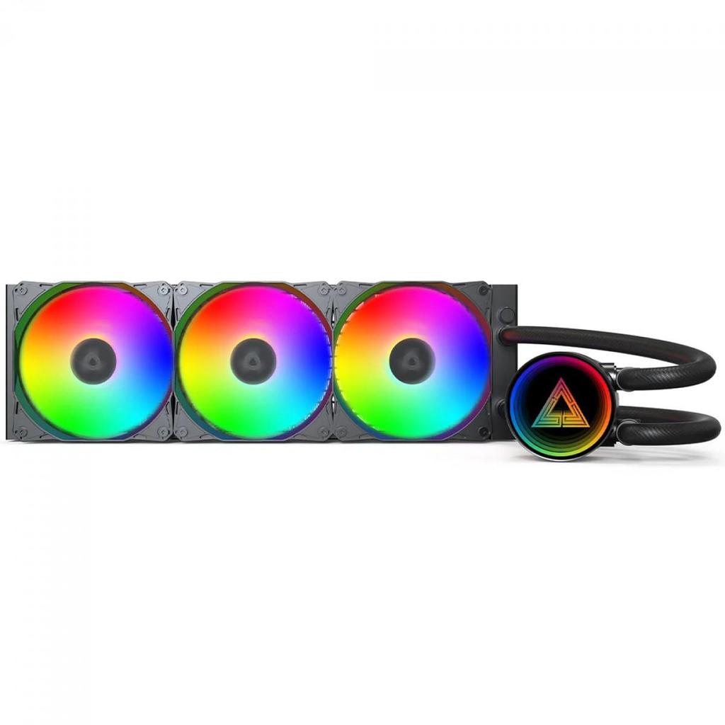 Water Cooler Montech LightFlow ARGB, 360mm, Intel-AMD, Preto