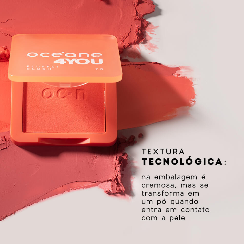 Detalhes do Kit Blush Cremoso Pêssego + Hidratante Labial Coral 4you (2 Produtos)