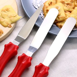 Kit 3 Espátulas Confeiteiro Para Bolos Decorados Pão Em Inox Multiuso em Oferta na Shopee