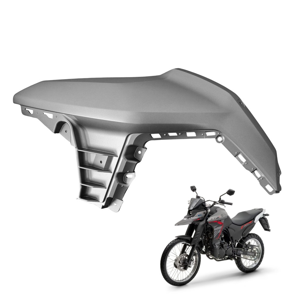 Capa Tanque Esquerdo Yamaha Xtz Lander 250 2025 Connected Cinza Fosco