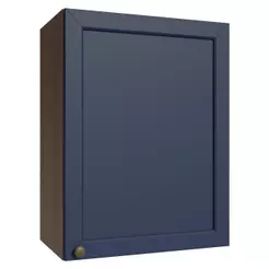 Armário Aéreo 50cm 1 Porta Rustic/Azul Vik Madesa